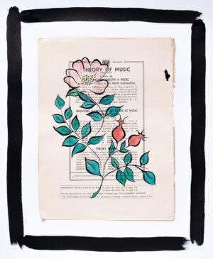 Theory of Music Rosehips - Original Signed Ink Painting