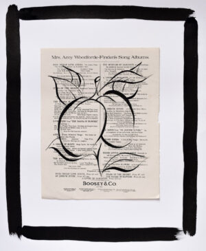 The Myrtles of Damascus Plums - Original Signed Ink Painting