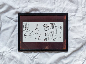 Lunch - Original Signed Ink Drawing